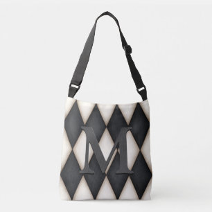 Sac Ajustable Monograme de Black & White Harlequin
