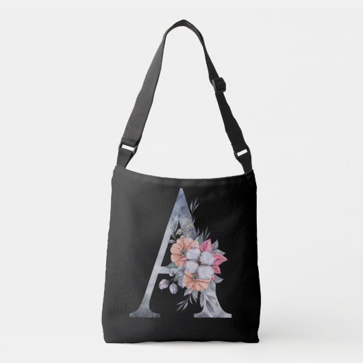 Sac Ajustable Monogramme A Floral Blues (Devant)