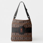 Sac Ajustable Monogramme abstrait de coutume de motif (Devant)