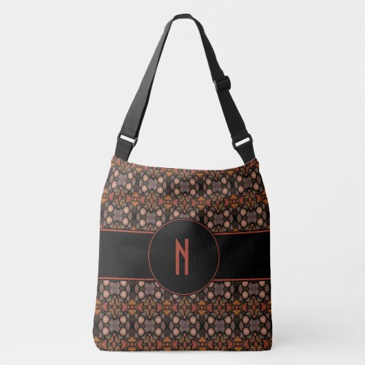 Sac Ajustable Monogramme abstrait de coutume de motif (Devant)