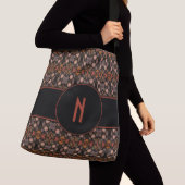Sac Ajustable Monogramme abstrait de coutume de motif (De près)