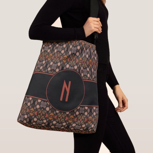 Sac Ajustable Monogramme abstrait de coutume de motif (De près)