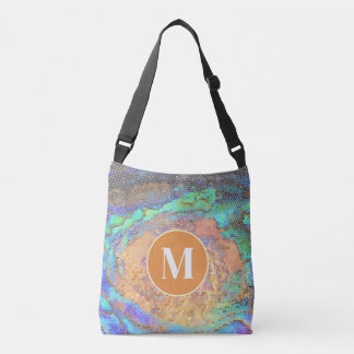 Sac Ajustable Monogramme de famille motif mosaïque de coquille d