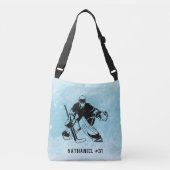Sac Ajustable Monogramme de gardien des objectifs de hockey sur (Devant)