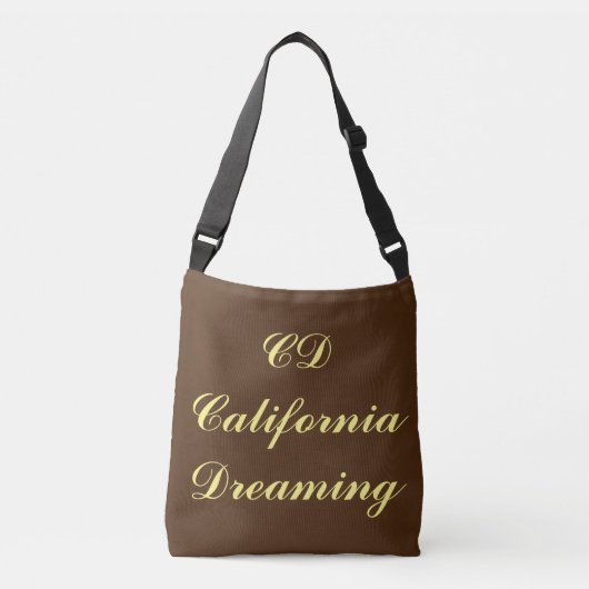 Sac Ajustable Monogramme de rêve californien (Devant)