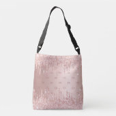 Sac Ajustable Monogramme élégant avec gouttes de paillettes en o (Dos)