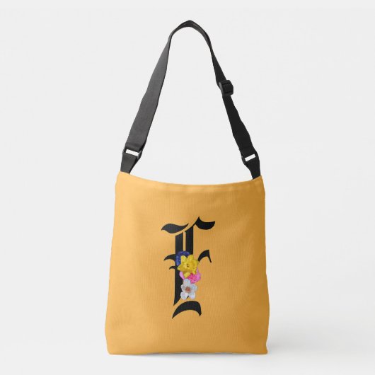 Sac Ajustable Monogramme F Floral (Devant)