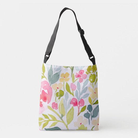Sac Ajustable Monogramme floral de demoiselle d'honneur (Dos)