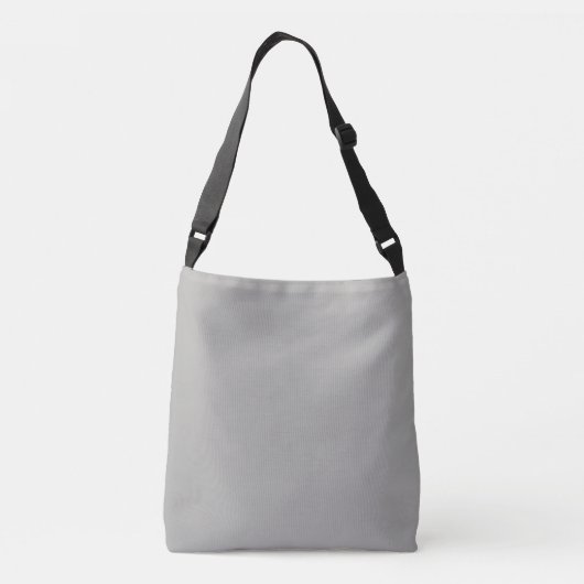 Sac Ajustable Monogramme initial | Blanc sur gris clair (Dos)