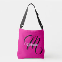 Monogramme moderne minimaliste nom initial rose ch