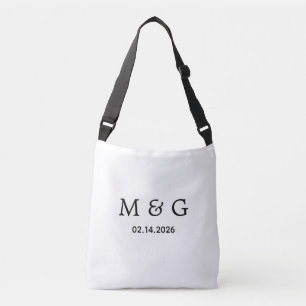 Sac Ajustable Monogramme personnalisé et date personnalisée