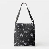 Sac Ajustable Monogramme personnalisé floral  (Dos)