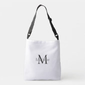 Sac Ajustable monogramme simple de lettre initiale ajoutez votre (Dos)