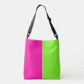 Sac Ajustable Monogramme vert rose rose néon moderne (Dos)