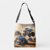 Sac Ajustable Monster Trucks Courant Dans Le Désert, (Dos)