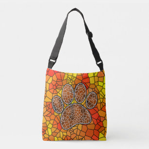 Sac Ajustable Mosaic Art Chien Empreinte de patte\