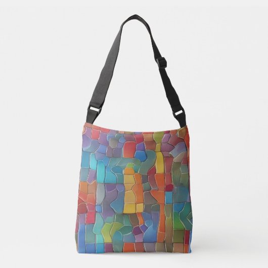 Sac Ajustable mosaïque Abstraite et colorée (Devant)
