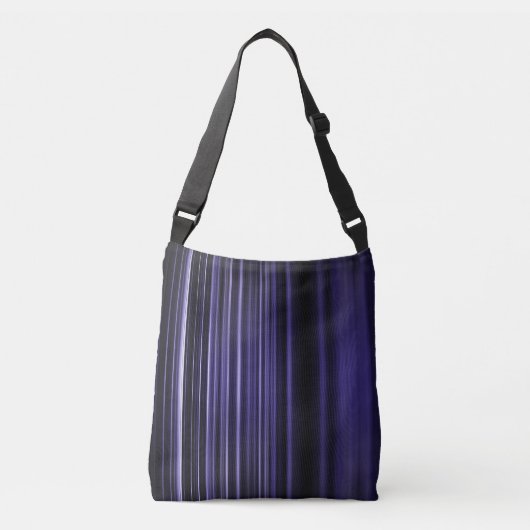 Sac Ajustable Motif à rayures violettes foncées (Devant)