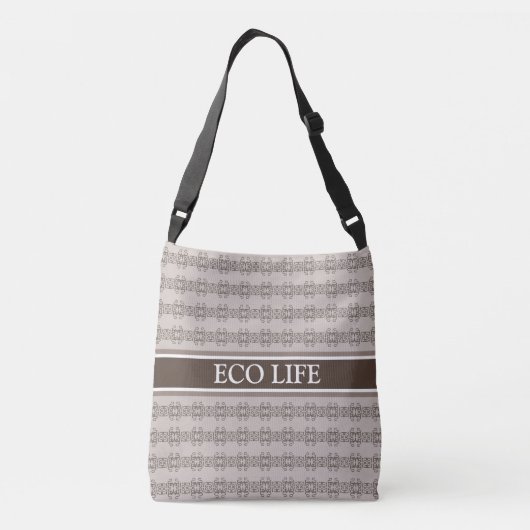 Sac Ajustable Motif abstrait chic en beige (Dos)