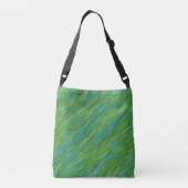 Sac Ajustable Motif abstrait en vert et bleu (Dos)