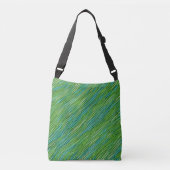 Sac Ajustable Motif abstrait en vert et bleu (Devant)