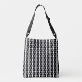 Sac Ajustable Motif Abstrait moderne élégant en noir et blanc (Dos)