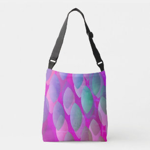 Sac Ajustable Motif Abstrait moderne Magenta Purple Rose Turqu