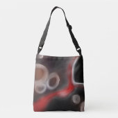 Sac Ajustable Motif artériel : Noir, Blanc et Rouge Abstrait (Dos)