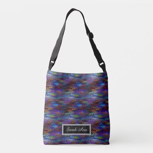 Sac Ajustable Motif bleu avec nom sur tableau noir (Dos)