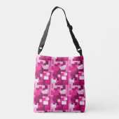 Sac Ajustable Motif Camo numérique rose chaud mignon avec Monogr (Dos)