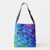 Sac Ajustable Motif cool 8 bits Geeky Blue Red Monogramme (Dos)