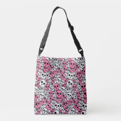 Sac Ajustable Motif crâne gothique rose Imprimer (Dos)