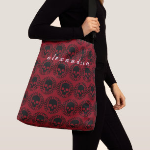 Sac Ajustable Motif crâne Halloween Punk Goth Choisir n'importe
