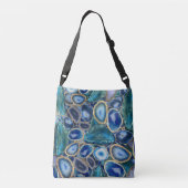 Sac Ajustable Motif cristal Blue Geodes (Dos)