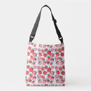 Sac Ajustable Motif d'aquarelle aux fraises rouges juteuses
