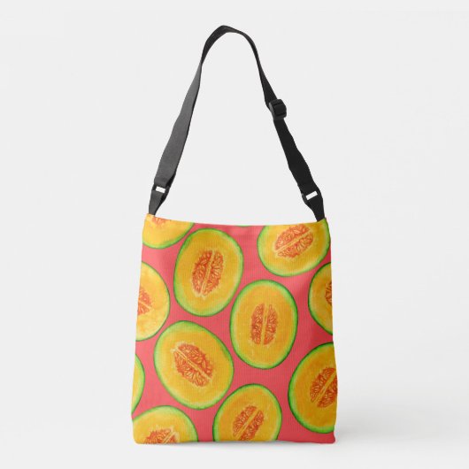 Sac Ajustable Motif d'aquarelle de tranches de melon (Dos)