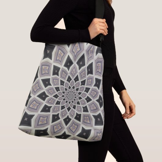 Sac Ajustable Motif d'art en mosaïque fractionnée géométrique no (De près)