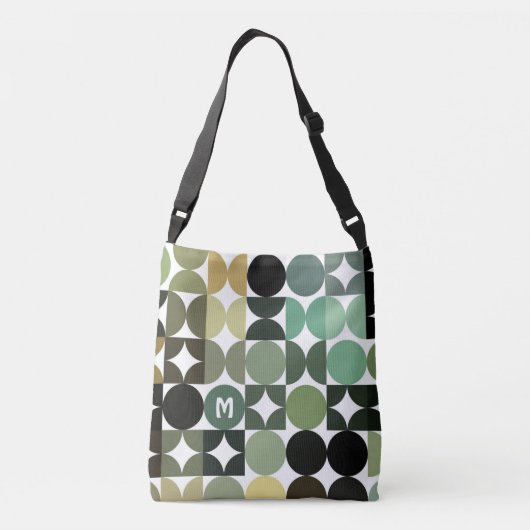 Sac Ajustable Motif d'art rétro Brown en noir blanc personnalisé (Dos)