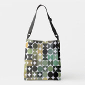 Sac Ajustable Motif d'art rétro Brown en noir blanc personnalisé (Dos)