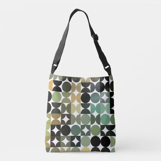 Sac Ajustable Motif d'art rétro Brown en noir blanc personnalisé (Dos)