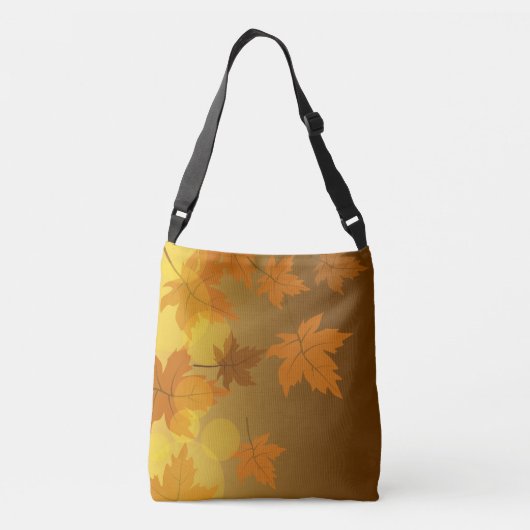 Sac Ajustable Motif d'automne avec feuilles d'érable en chute et (Dos)