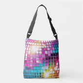Sac Ajustable Motif de bal Disco Rose (Devant)