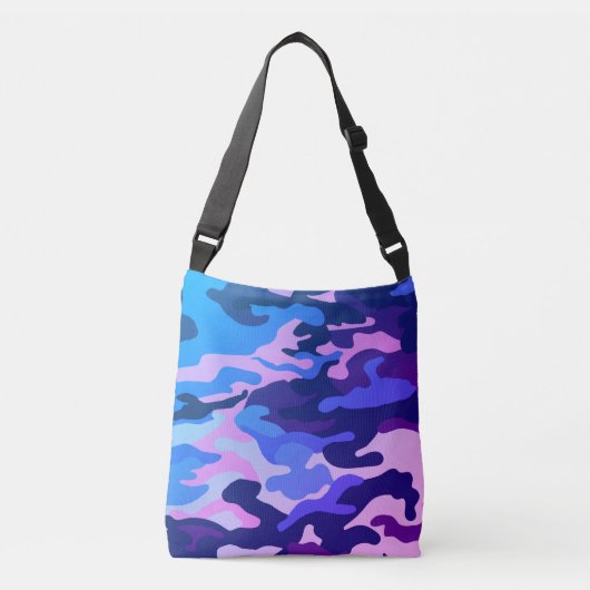 Sac Ajustable Motif de camouflage bleu Fourre-tout (Devant)