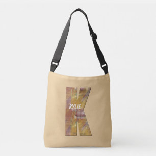 Sac Ajustable Motif de courtepoint de campagne Lettre K Monogram