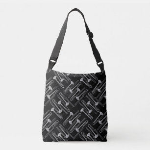 Sac Ajustable Motif de crosshatch gris Trombone