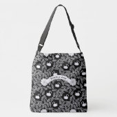 Sac Ajustable Motif de cygne noir et blanc (Dos)