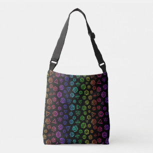 Sac Ajustable Motif de dés Rainbow D20 RPG