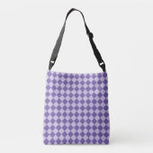 Sac Ajustable Motif de diamants de Checker Violet (Dos)
