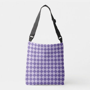 Sac Ajustable Motif de diamants de Checker Violet
