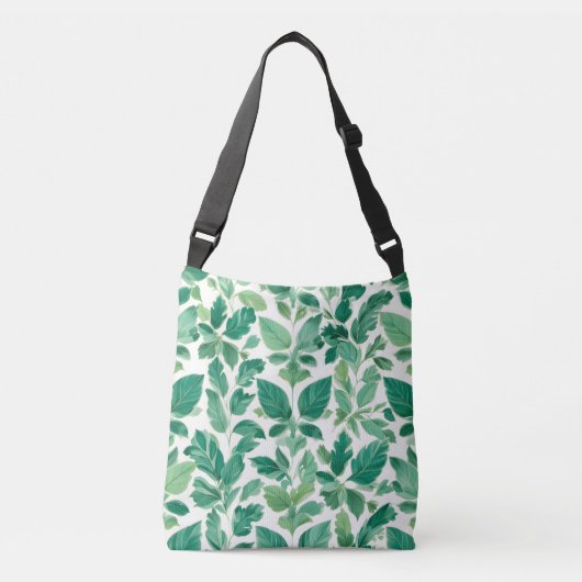 Sac Ajustable Motif de feuillage vert luxuriant (Devant)